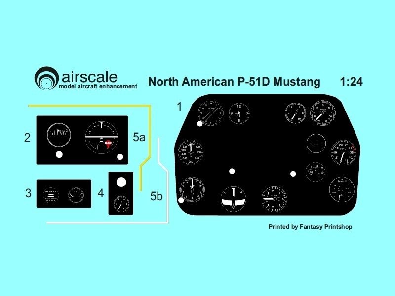 1/24 Scale P-51D Mustang Instrument Panel Upgrade