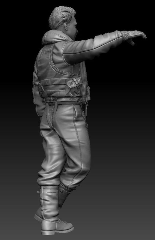 1/24 Skale RAF Pilot Figur, Lt. Marius Eriksen