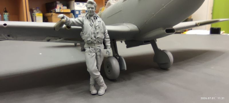 1/24 Skale RAF Pilot Figur, Lt. Marius Eriksen