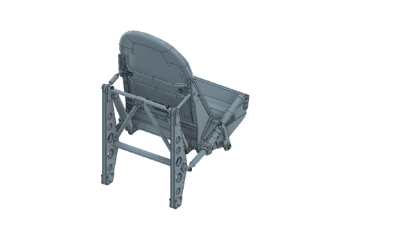 1/24 Scale Spitfire Pilot Seat with frame 11